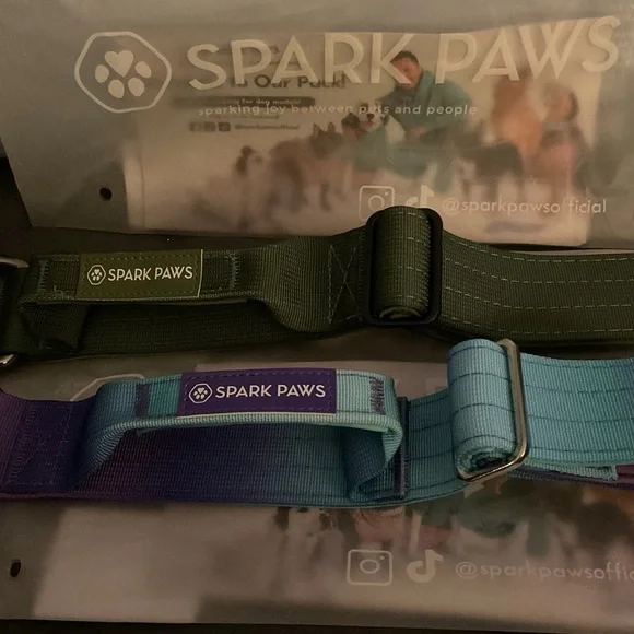 Spark Paws Tactical Dog Collar Green(medium)…only green is left - Picture 7 of 10